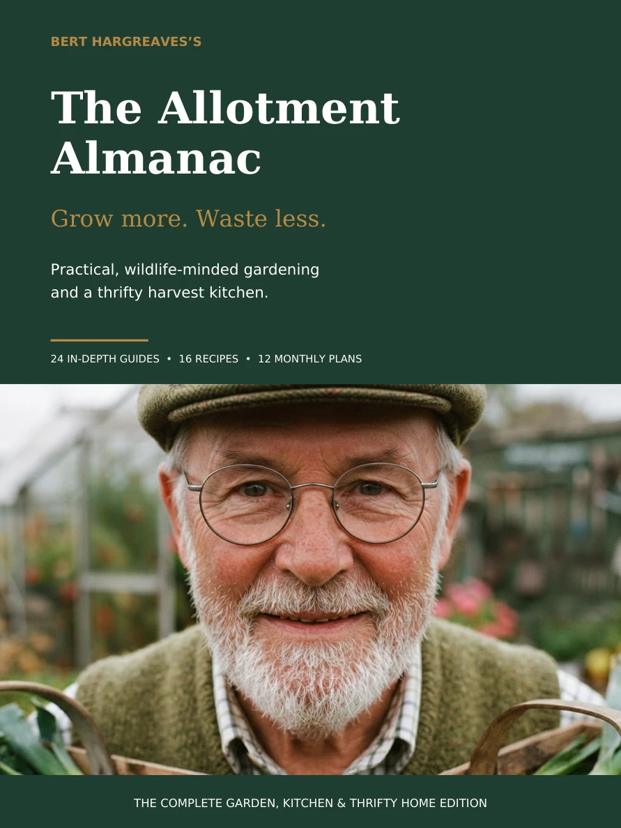 Cover of Bert Hargreaves’s The Allotment Almanac: Grow more. Waste less.